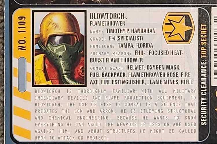 Blowtorch (Flamethrower) - Hasbro (G.I. Joe: The Pursuit of Cobra) action figure collectible [Barcode 653569625872] - Main Image 4