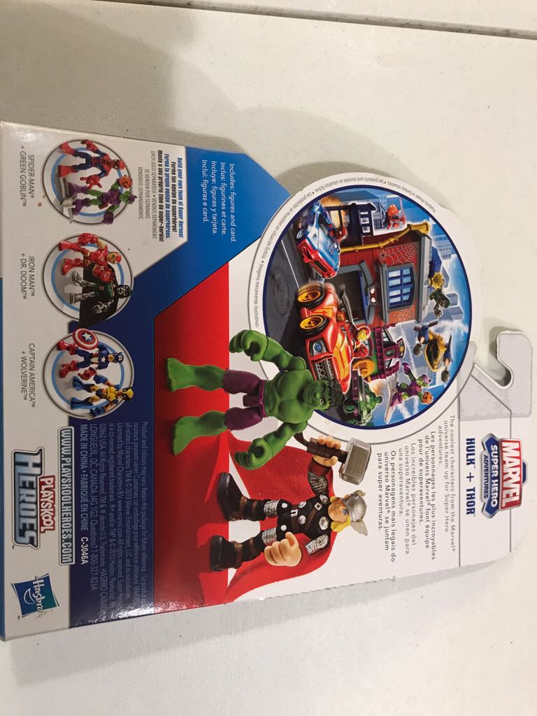 Marvel Super Hero Adventures - Hulk And Thor  action figure collectible [Barcode 653569626183] - Main Image 2