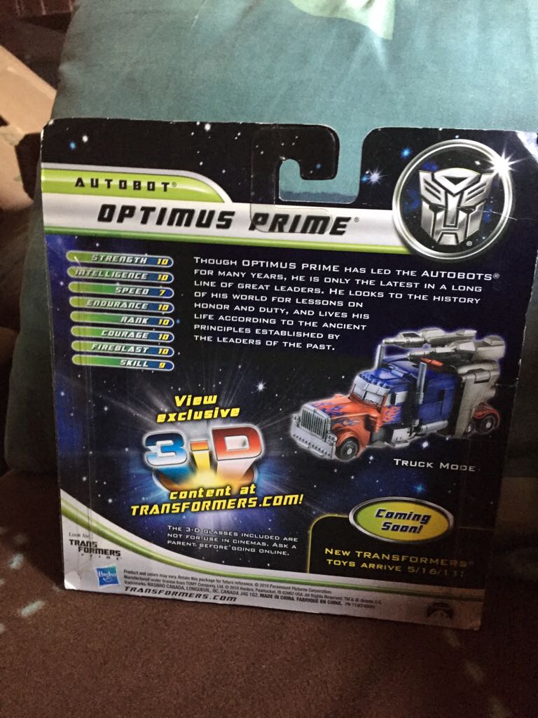 Transformers: Optimus Prime - Hasbro (Transformers: Dark Of The Moon) action figure collectible [Barcode 653569630500] - Main Image 2