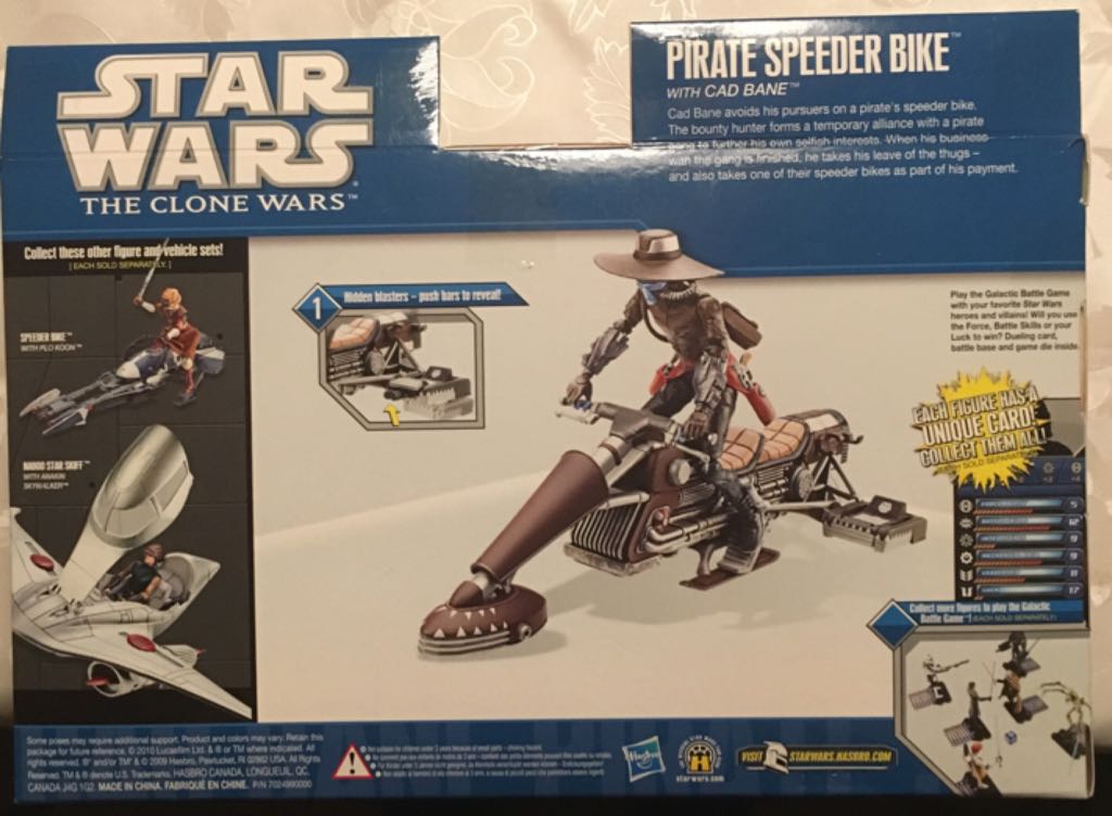 Pirate Speeder Bike With Cad Bane - Hasbro (Star Wars: The Clone Wars) action figure collectible [Barcode 653569631187] - Main Image 2