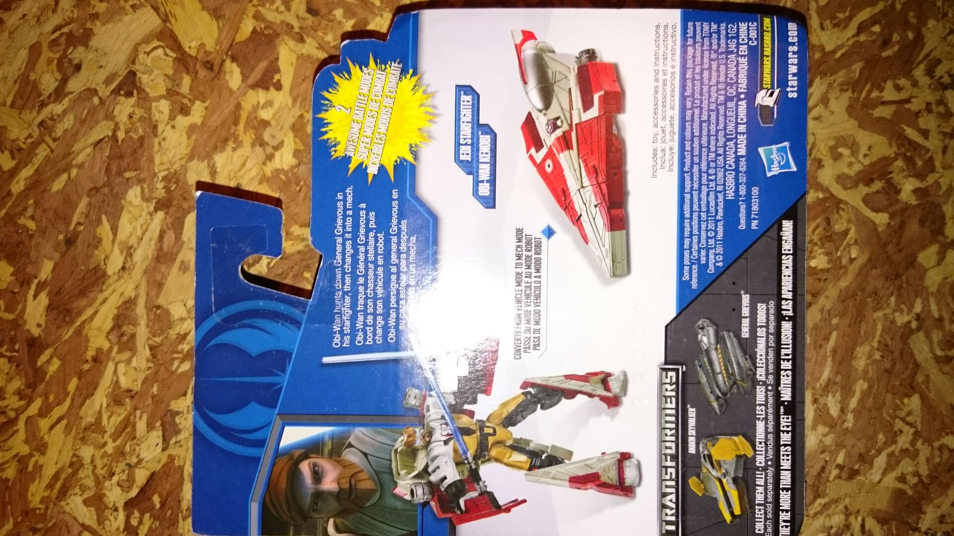 Obi-wan Kenobi - Jedi Starfighter  (Transformers star wars) action figure collectible [Barcode 653569637332] - Main Image 2