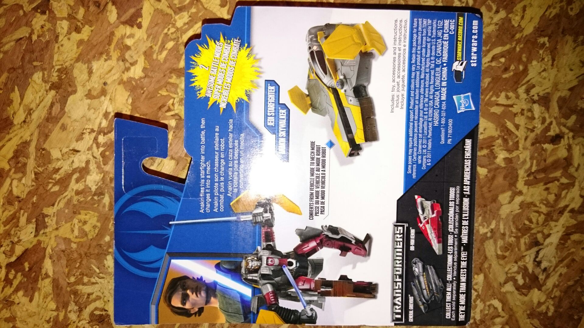 Anakin - Jedi Starfighter  (Transformers star wars) action figure collectible [Barcode 653569637462] - Main Image 2