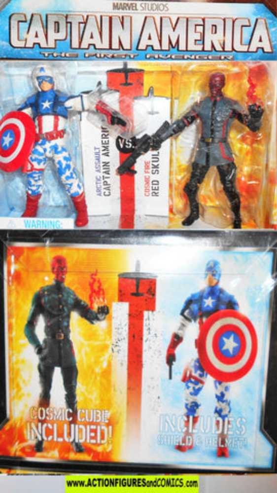 Marvel Universe Captain America The First Avenger Arctic Assault Captain America vs Cosmic Cube Red Skull 2 Pack  - Hasbro (Captain America: The First Avenger) action figure collectible [Barcode 653569641186] - Main Image 3