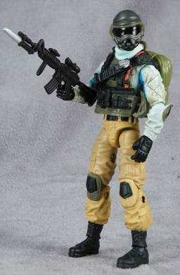 G.I. Joe 30th Anniversary:  Trooper Action Figure - Steel Brigade 50th Anniversary  - Hasbro (G.I. Joe 30th Anniversary) action figure collectible [Barcode 653569646211] - Main Image 4