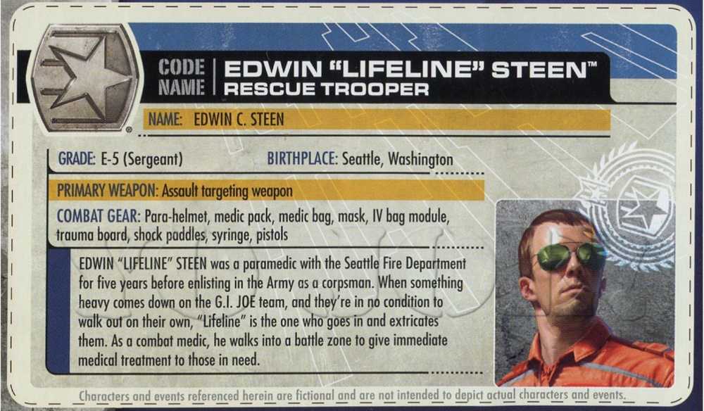 Lifeline V7 - Hasbro (G. I. Joe 3 3/4” Pursuit Of Cobra) action figure collectible [Barcode 653569650263] - Main Image 3