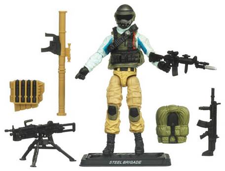 Steel Brigade - Special Forces - Hasbro (Pursuit Of Cobra - Desert Battle) action figure collectible [Barcode 653569658467] - Main Image 2