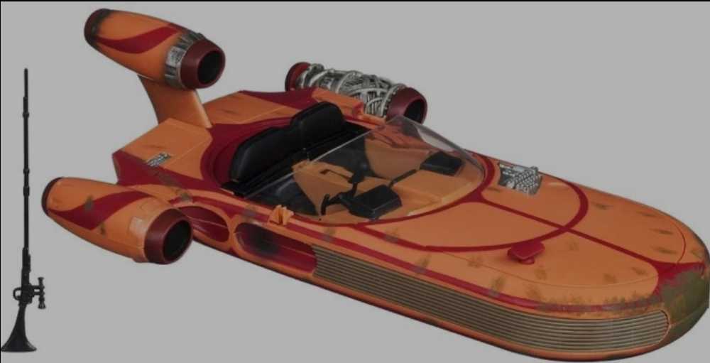 X-34 Landspeeder - Hasbro (Star Wars: Episode IV - A New Hope) action figure collectible [Barcode 653569664840] - Main Image 3