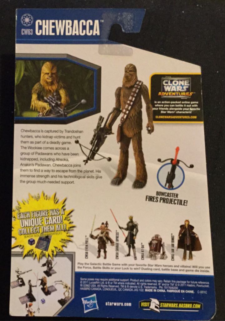 Chewbacca - Hasbro (Star Wars - Clone Wars 2011) action figure collectible [Barcode 653569667421] - Main Image 2