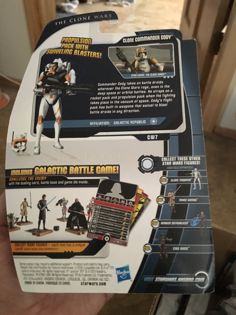 Clone Commander Cody - Hasbro (The Clone Wars) action figure collectible [Barcode 653569681663] - Main Image 2