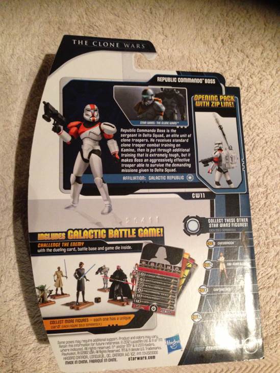 Republic Commando Boss - Star Wars (The Clone Wars) - Hasbro (Star Wars) action figure collectible [Barcode 653569682905] - Main Image 2