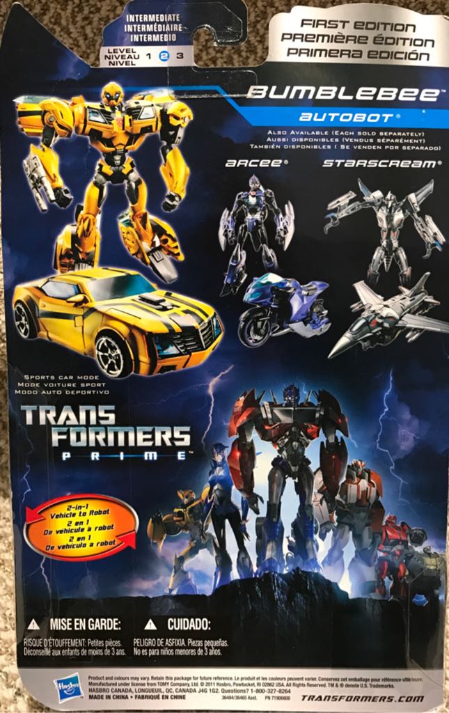 Bumblebee - Hasbro (Transformers Prime: First Edition) action figure collectible [Barcode 653569687030] - Main Image 2
