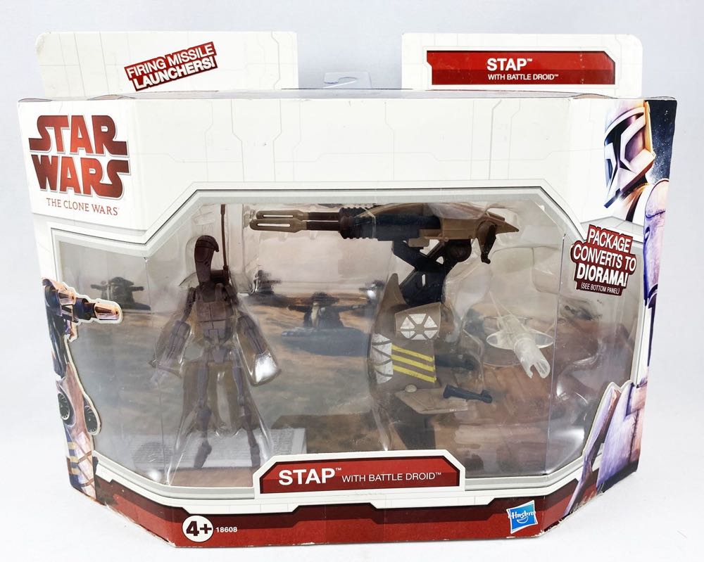 Star Wars STAP With Battle Droid  (Clone Wars) action figure collectible [Barcode 653569687542] - Main Image 3