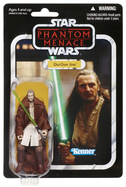 Qui Gon Jinn (Phantom Menace Carded) - Hasbro (Jedi) action figure collectible [Barcode 653569687603] - Main Image 1