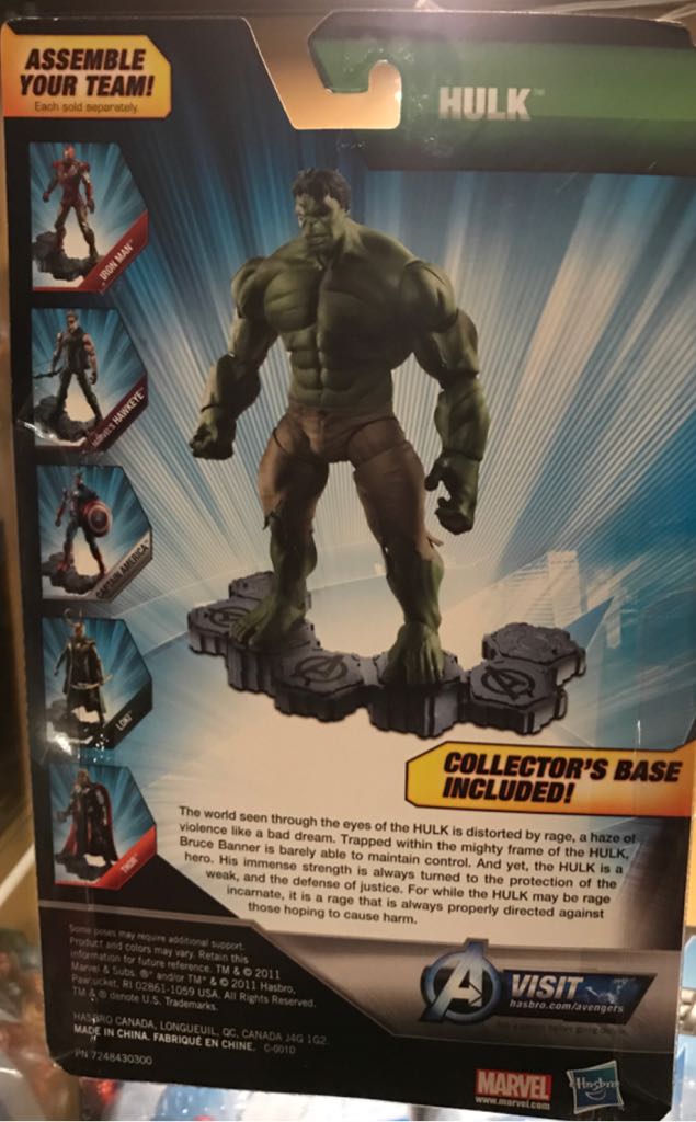 Marvel Legends Avengers Movie Series Hulk Walmart Exclusive  - Hasbro (Marvel: Avengers: 6”) action figure collectible [Barcode 653569693895] - Main Image 2