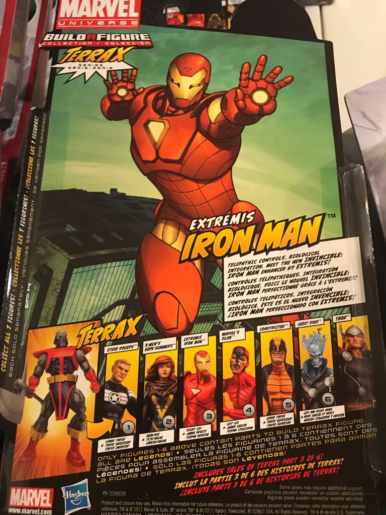 Extremis Iron Man Variant - Hasbro (Marvel Legends - Terrax) action figure collectible [Barcode 653569698456] - Main Image 2