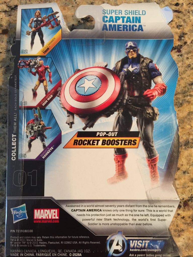 Avengers Super Shield Captain America - Hasbro action figure collectible [Barcode 653569699439] - Main Image 2