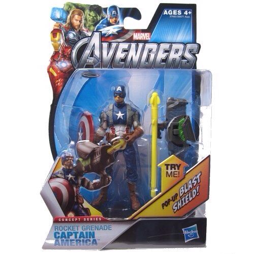 Captain America (Rocket Grenade) - Hasbro (Marvel’s The Avengers) action figure collectible [Barcode 653569699460] - Main Image 2