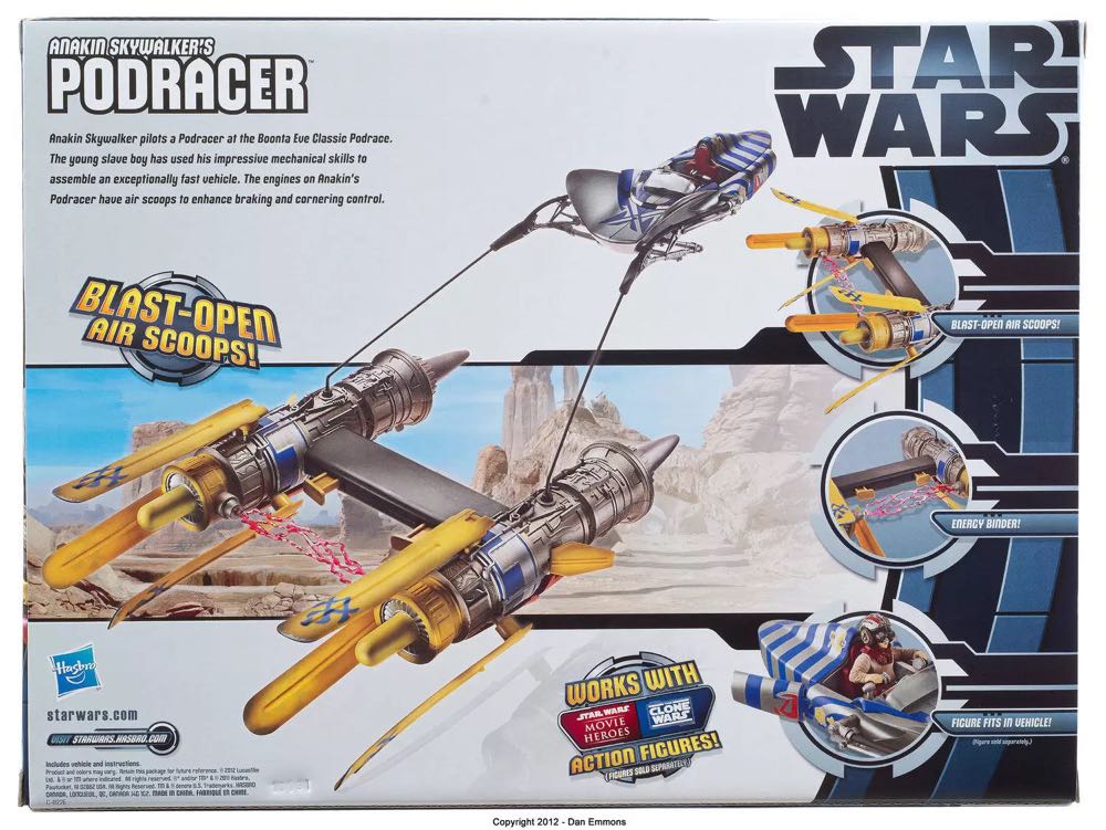 Star Wars Class II Attack Vehicles 2012 Episode I The Phantom Menac - Hasbro (The Phantom Menace) action figure collectible [Barcode 653569701415] - Main Image 4