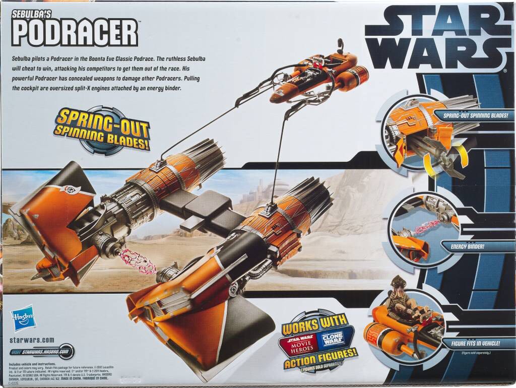 Vehicles Sebulba’s Podracer - Hasbro (1999-2000 Episode I) action figure collectible [Barcode 653569701422] - Main Image 2