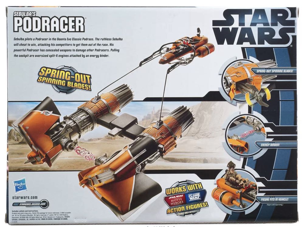 Vehicles Sebulba’s Podracer - Hasbro (1999-2000 Episode I) action figure collectible [Barcode 653569701422] - Main Image 4
