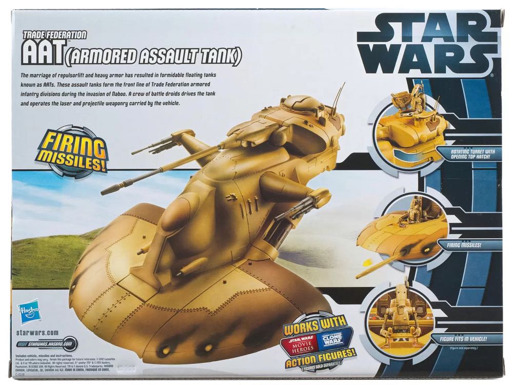 Phantom Menace Vehicle 3.75 - Trade Federation Tank TPM - Hasbro (Star Wars Episode I The Phantom Menace) action figure collectible [Barcode 653569701439] - Main Image 4