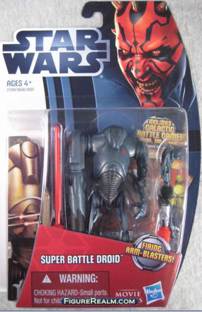 Star Wars Movie Heroes Super Battle Droid - Hasbro (Star Wars Attack Of The Clones) action figure collectible [Barcode 653569701897] - Main Image 1