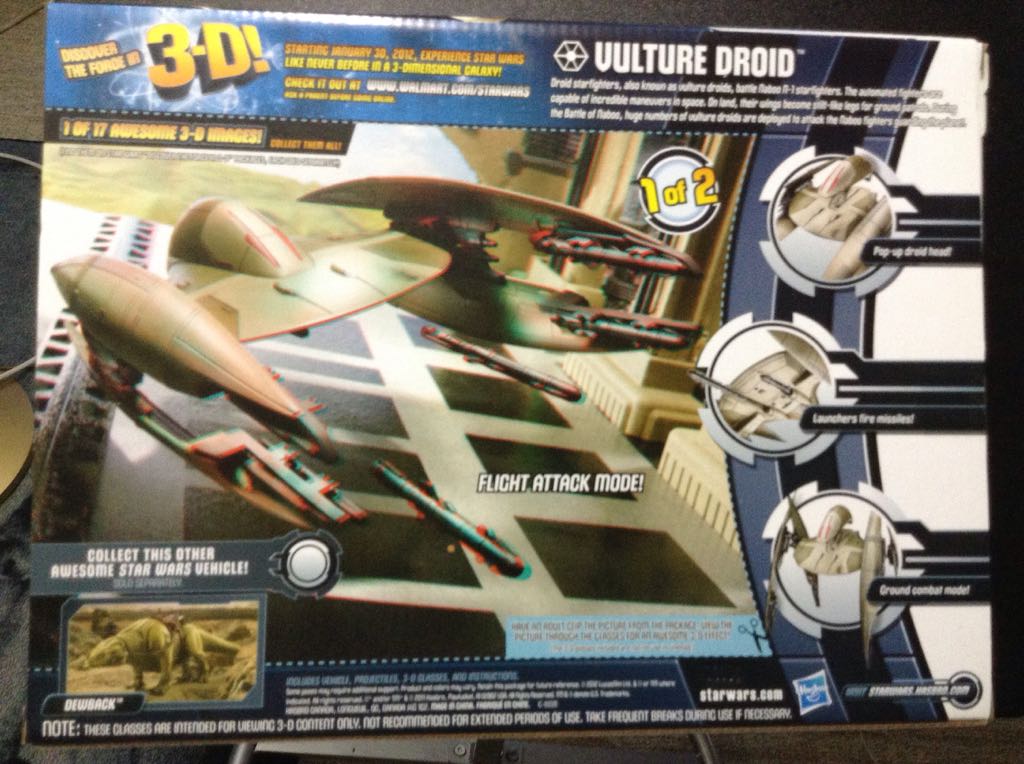 Vulture Droid - Hasbro (Star Wars 3-d) action figure collectible [Barcode 653569702467] - Main Image 2
