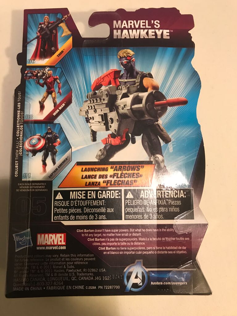 Avengers Movie 3.75 - Marvel’s Hawkeye - Hasbro action figure collectible [Barcode 653569705239] - Main Image 2