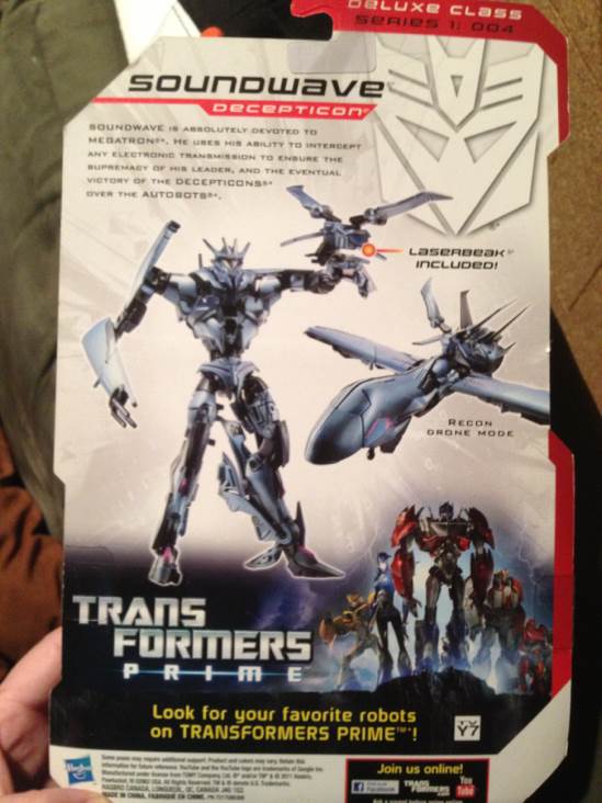 SOUNDWAVE w/ LASERBEAK  - Hasbro (Robots In Disguise) action figure collectible [Barcode 653569706557] - Main Image 2