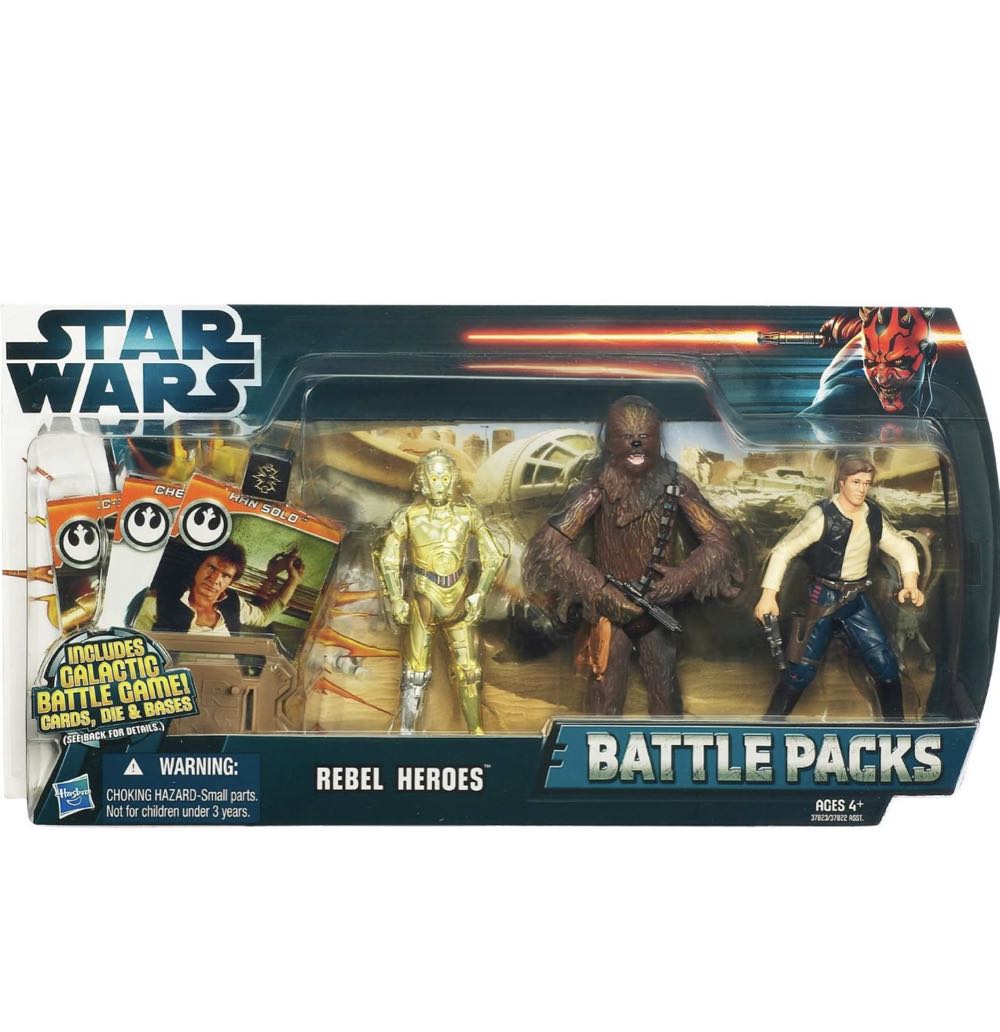 Star Wars Battle Packs: Rebel Heroes - Hasbro (Star Wars: Movie Heroes) action figure collectible [Barcode 653569707646] - Main Image 2