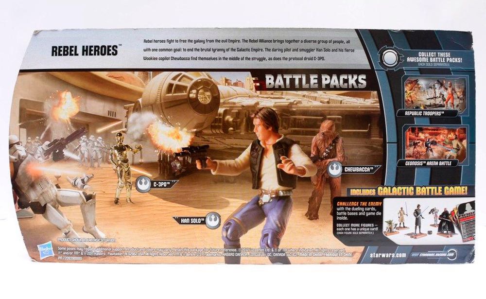 Star Wars Battle Packs: Rebel Heroes - Hasbro (Star Wars: Movie Heroes) action figure collectible [Barcode 653569707646] - Main Image 3