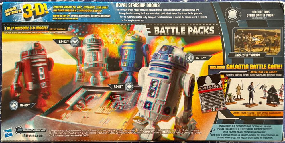 R2-B1, R2-D2, R2-R9 and R2-N3 - Star Wars Battle Packs - Hasbro (Star Wars) action figure collectible [Barcode 653569707769] - Main Image 4