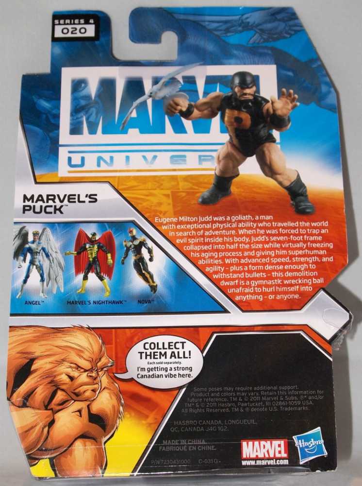 Marvel Universe Puck w/Transformed Snowbird - Hasbro (Marvel Universe) action figure collectible [Barcode 653569708100] - Main Image 3