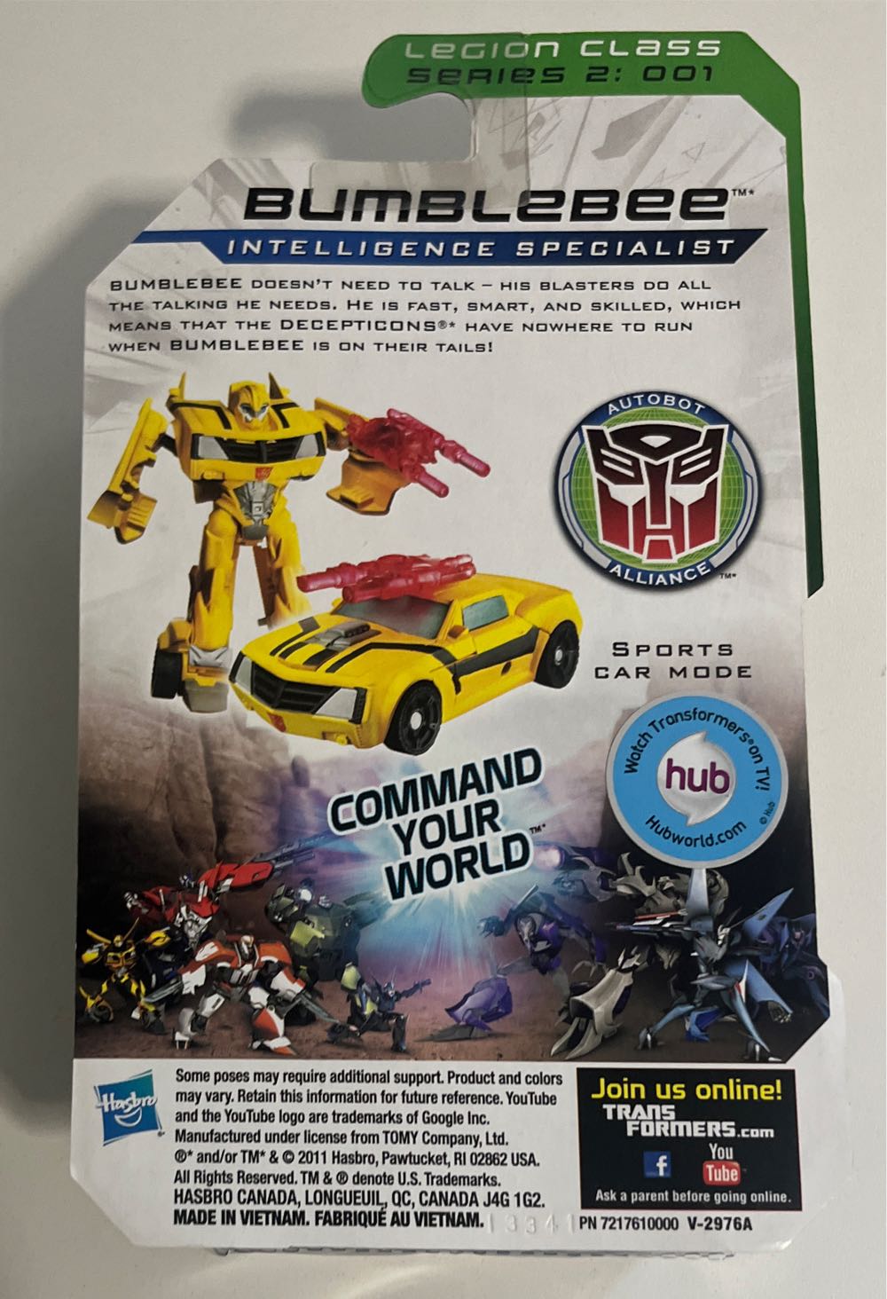 Bumblebee - Hasbro (Transformers: Prime) action figure collectible [Barcode 653569708155] - Main Image 2