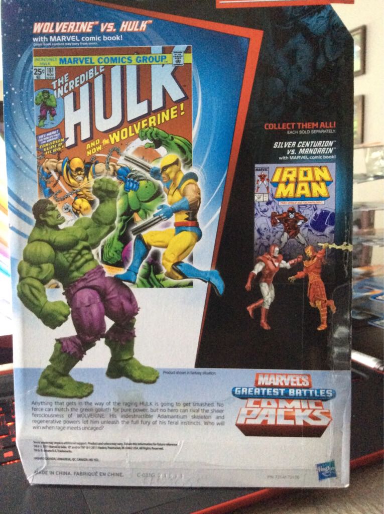 Wolverine Vs. Hulk - Hasbro (Marvel Universe Comic Packs) action figure collectible [Barcode 653569709015] - Main Image 2
