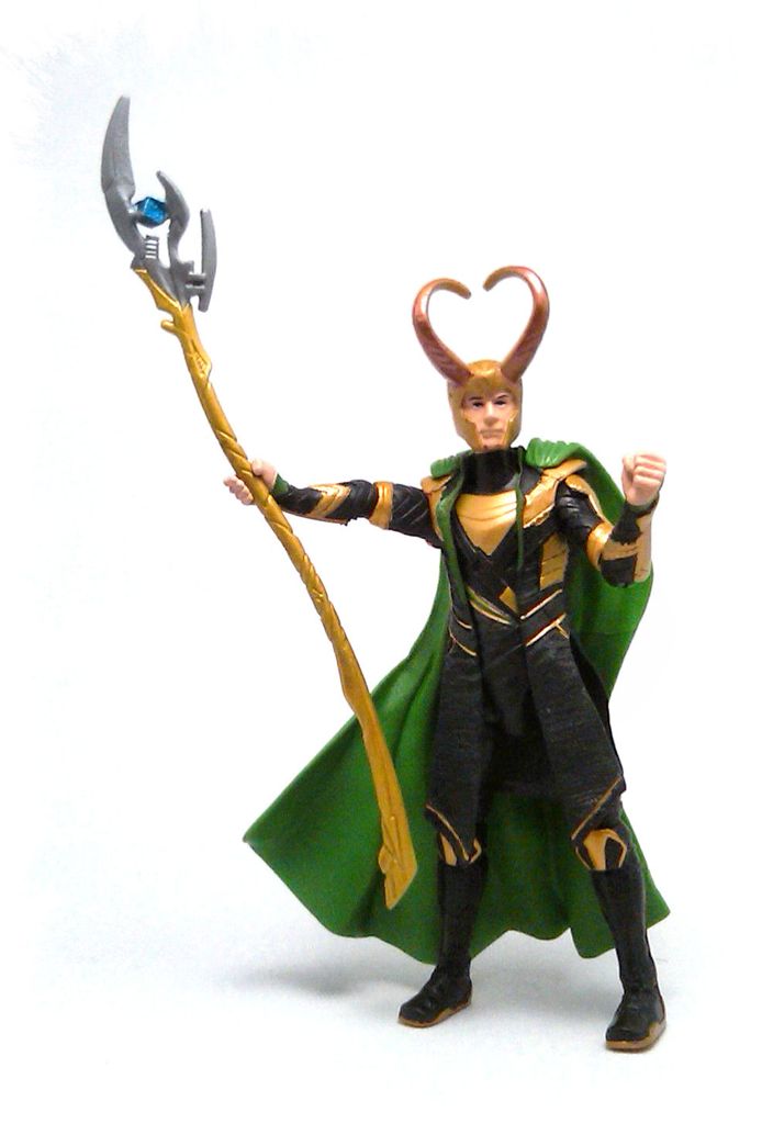 Marvel Universe: The Avengers Movie: Cosmic Spear Loki #12 - Hasbro (Marvel: Avengers: 3”) action figure collectible [Barcode 653569710097] - Main Image 2