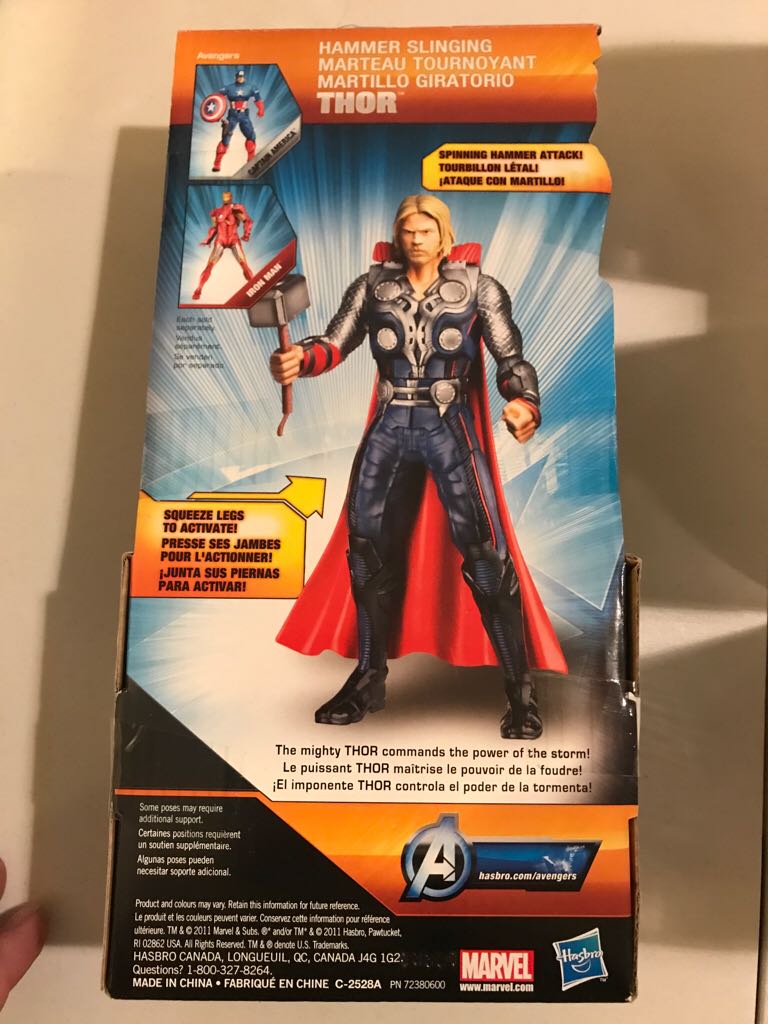 Avengers Movie Mighty Battlers - Thor  action figure collectible [Barcode 653569710653] - Main Image 2