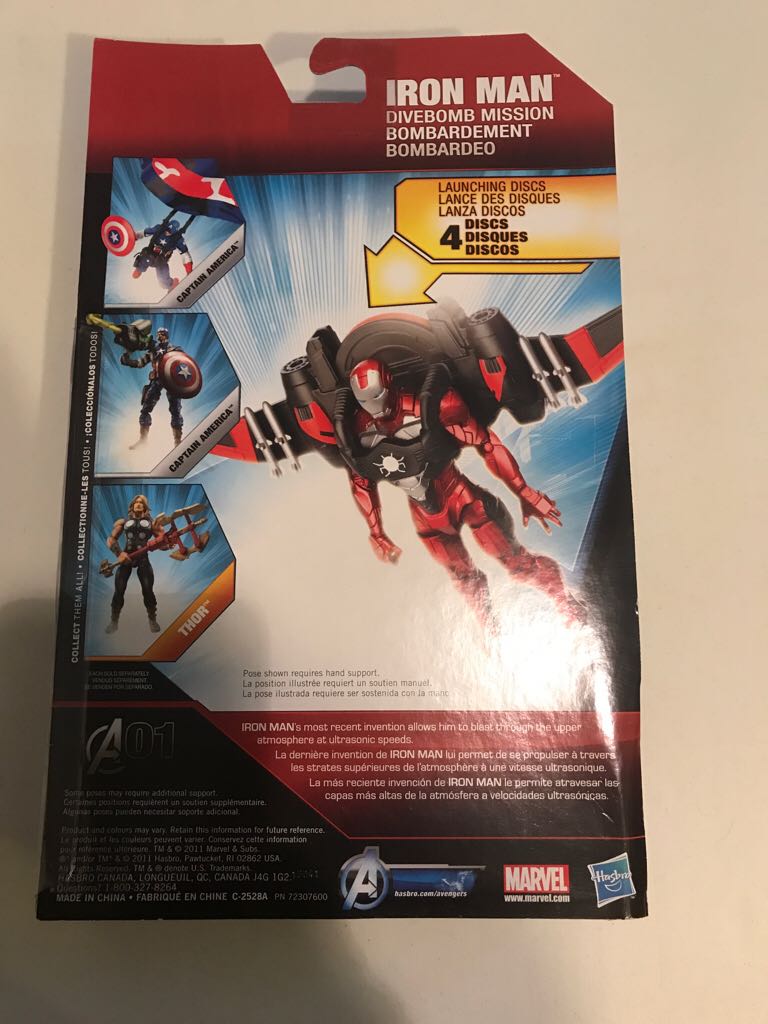 Avengers 3.75’ - Iron Man Dive Bomb Mission  action figure collectible [Barcode 653569710691] - Main Image 2