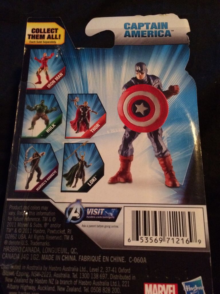 Captain America - Hasbro (The Avengers Movie Series) action figure collectible [Barcode 653569712169] - Main Image 2