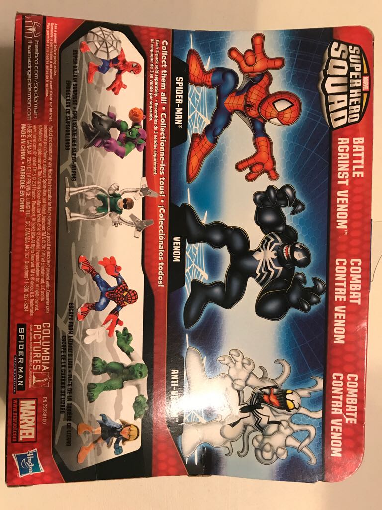 Super Hero Squad Amazing Spiderman - Battle Against Venom  action figure collectible [Barcode 653569718321] - Main Image 2