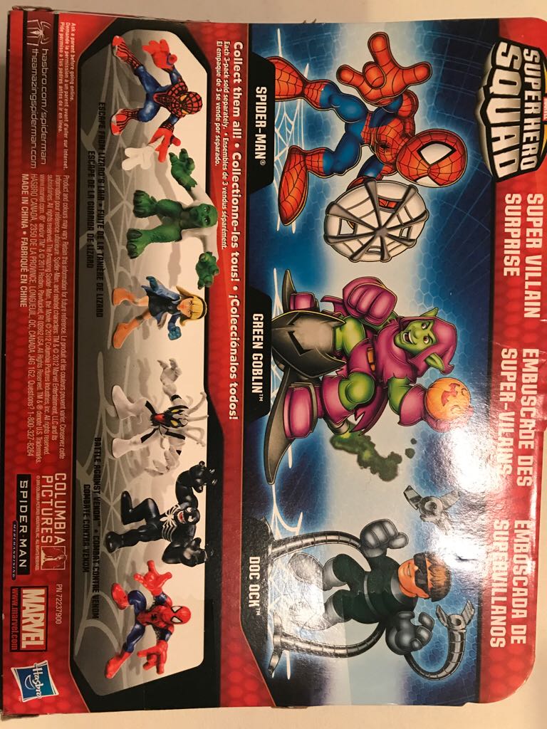 Super Hero Squad Amazing Spiderman - Super Villain Surprise  action figure collectible [Barcode 653569718345] - Main Image 2