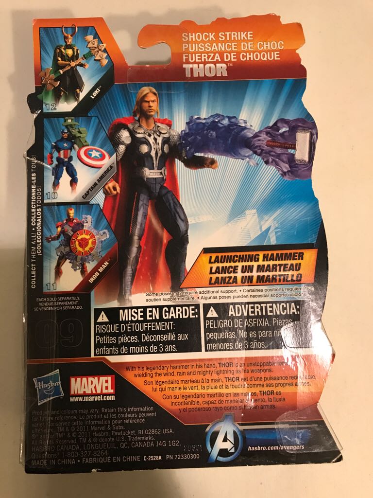 Avengers Movie 3.75 Hammer Throwing Thor  action figure collectible [Barcode 653569730941] - Main Image 2