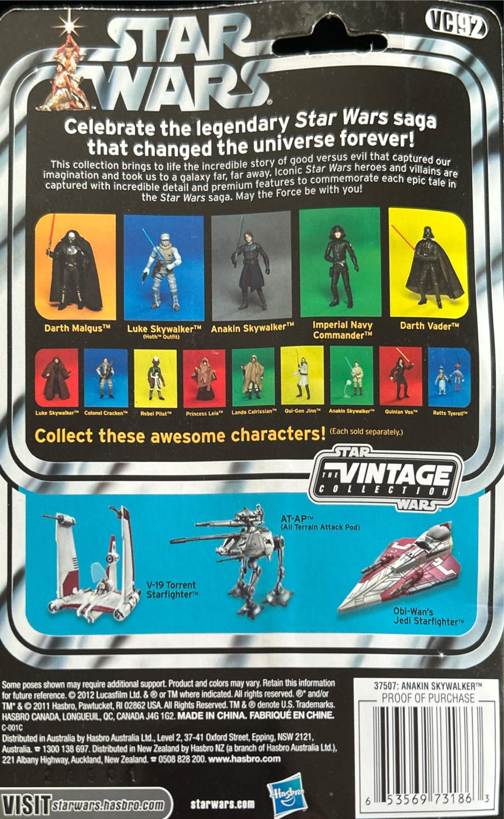 Anakin Skywalker VC92 - Hasbro (Star Wars: The Clone Wars) action figure collectible [Barcode 653569731863] - Main Image 3