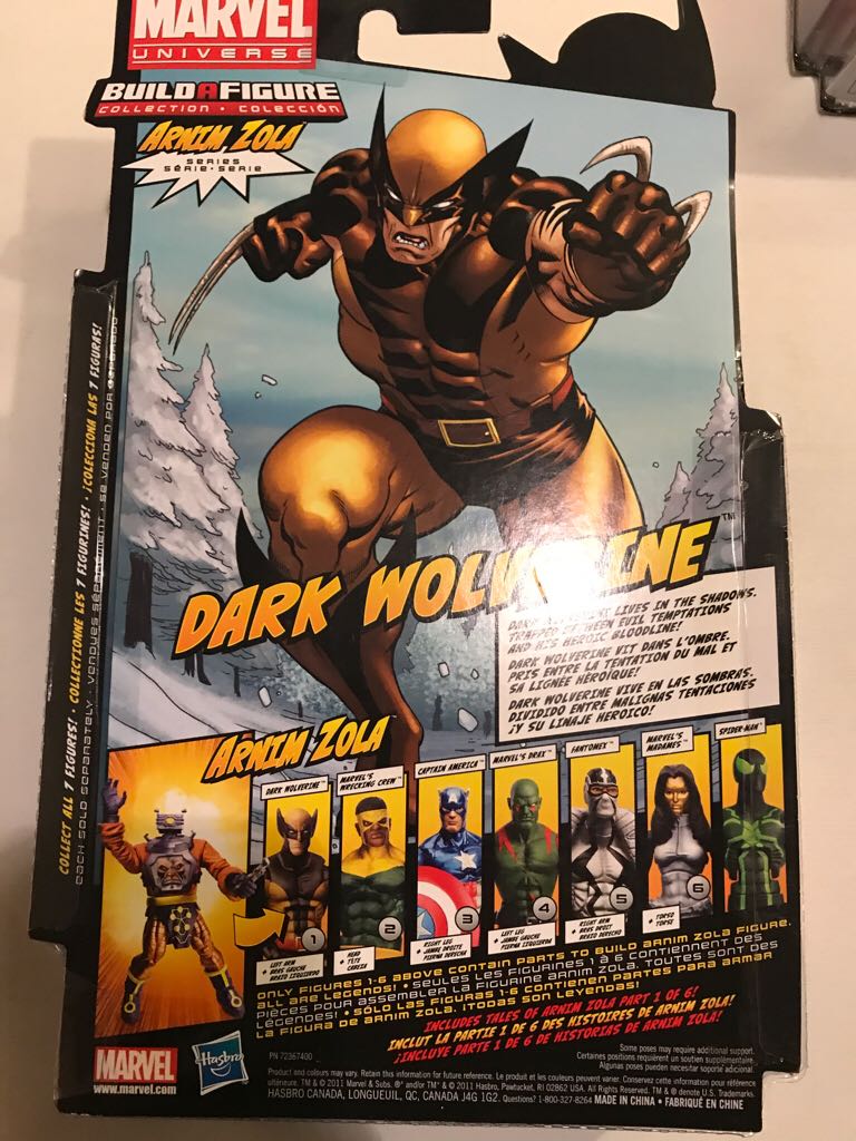 Marvel Legends Build A Figure - Arnim Zola - Dark Wolverine  action figure collectible [Barcode 653569737506] - Main Image 2