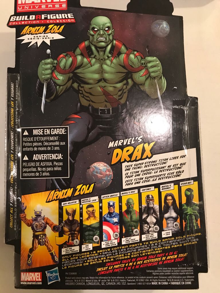 Drax - Hasbro (Marvel Legends GotG BAF Titus) action figure collectible [Barcode 653569737544] - Main Image 2