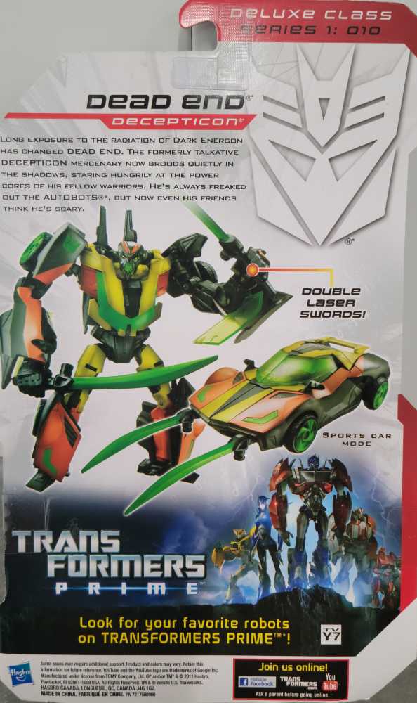 Dead End 1st Carded - Hasbro (Prime) action figure collectible [Barcode 653569744757] - Main Image 3