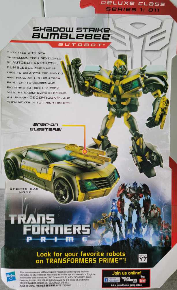 Shadow Strike Bumblebee - Hasbro (Prime) action figure collectible [Barcode 653569744788] - Main Image 3