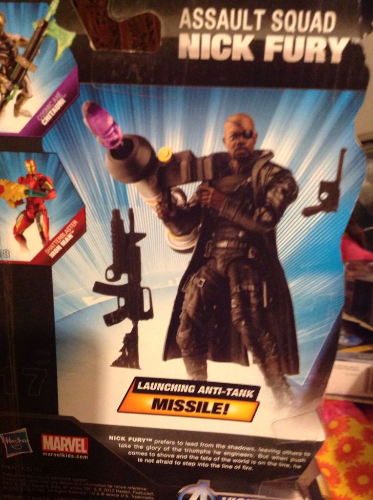Nick Fury(Assault Squad) - Hasbro (Marvel’s The Avengers) action figure collectible [Barcode 653569748175] - Main Image 2