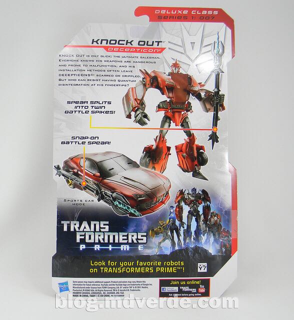 Knock Out - Hasbro (Transformers Prime: Robots In Disguise) action figure collectible [Barcode 653569751533] - Main Image 2