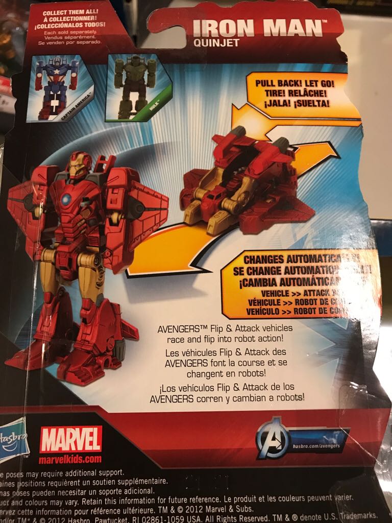 Avengers Flip And Attack - Iron Man  action figure collectible [Barcode 653569755135] - Main Image 2
